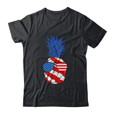 Hawaiian Pineapple American Flag Sunglasses 4th of July Shirt & Tank Top | siriusteestore