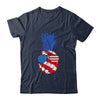 Hawaiian Pineapple American Flag Sunglasses 4th of July Shirt & Tank Top | siriusteestore