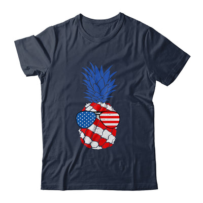 Hawaiian Pineapple American Flag Sunglasses 4th of July Shirt & Tank Top | siriusteestore