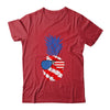 Hawaiian Pineapple American Flag Sunglasses 4th of July Shirt & Tank Top | siriusteestore