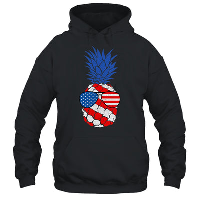 Hawaiian Pineapple American Flag Sunglasses 4th of July Shirt & Tank Top | siriusteestore