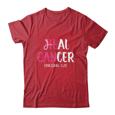 He Can Heal Cancer Breast Cancer Awareness Christian Shirt & Hoodie | siriusteestore