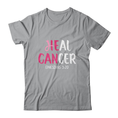 He Can Heal Cancer Breast Cancer Awareness Christian Shirt & Hoodie | siriusteestore