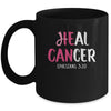 He Can Heal Cancer Breast Cancer Awareness Christian Mug | siriusteestore