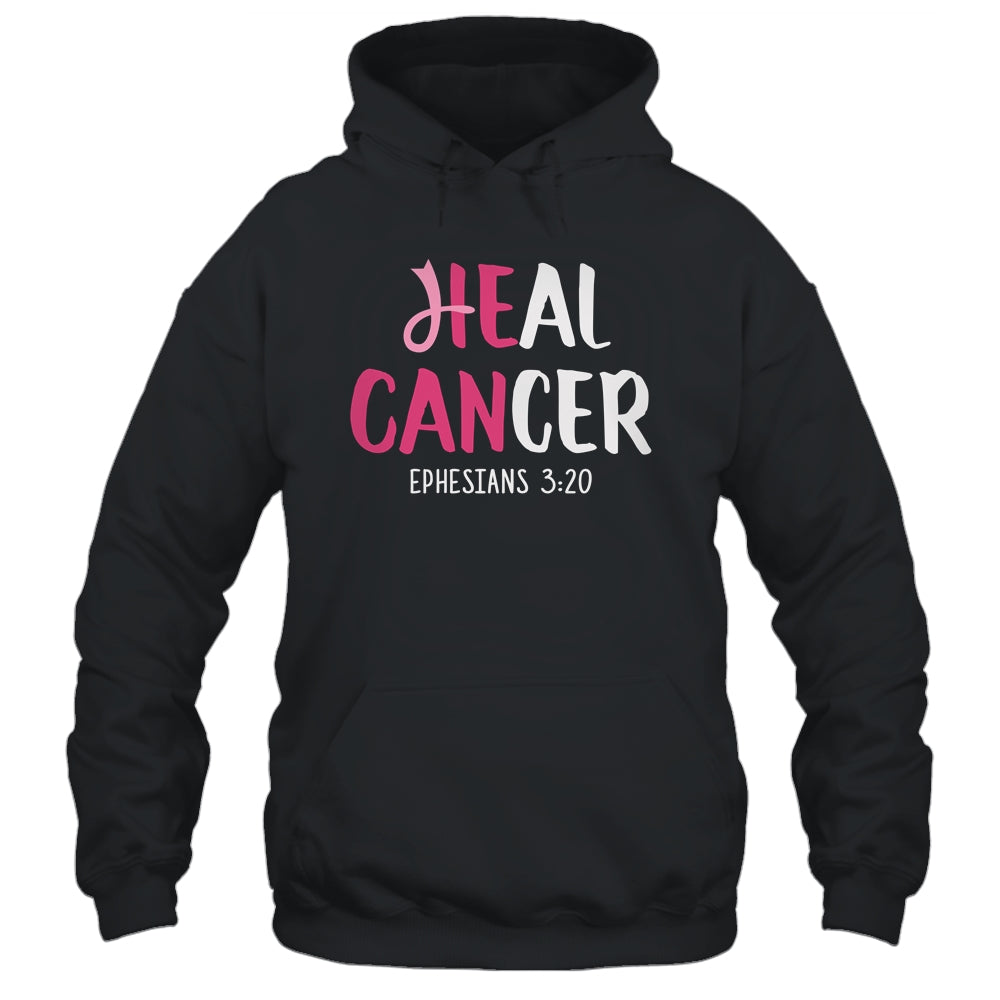 He Can Heal Cancer Breast Cancer Awareness Christian Shirt & Hoodie | siriusteestore