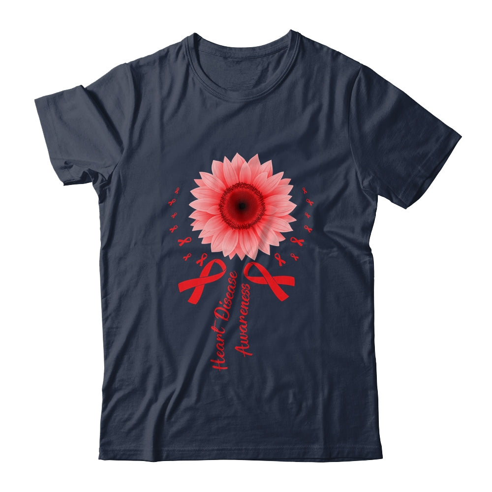 Heart Disease Awareness Month Sunflower For Women Go Red Shirt & Tank Top | siriusteestore