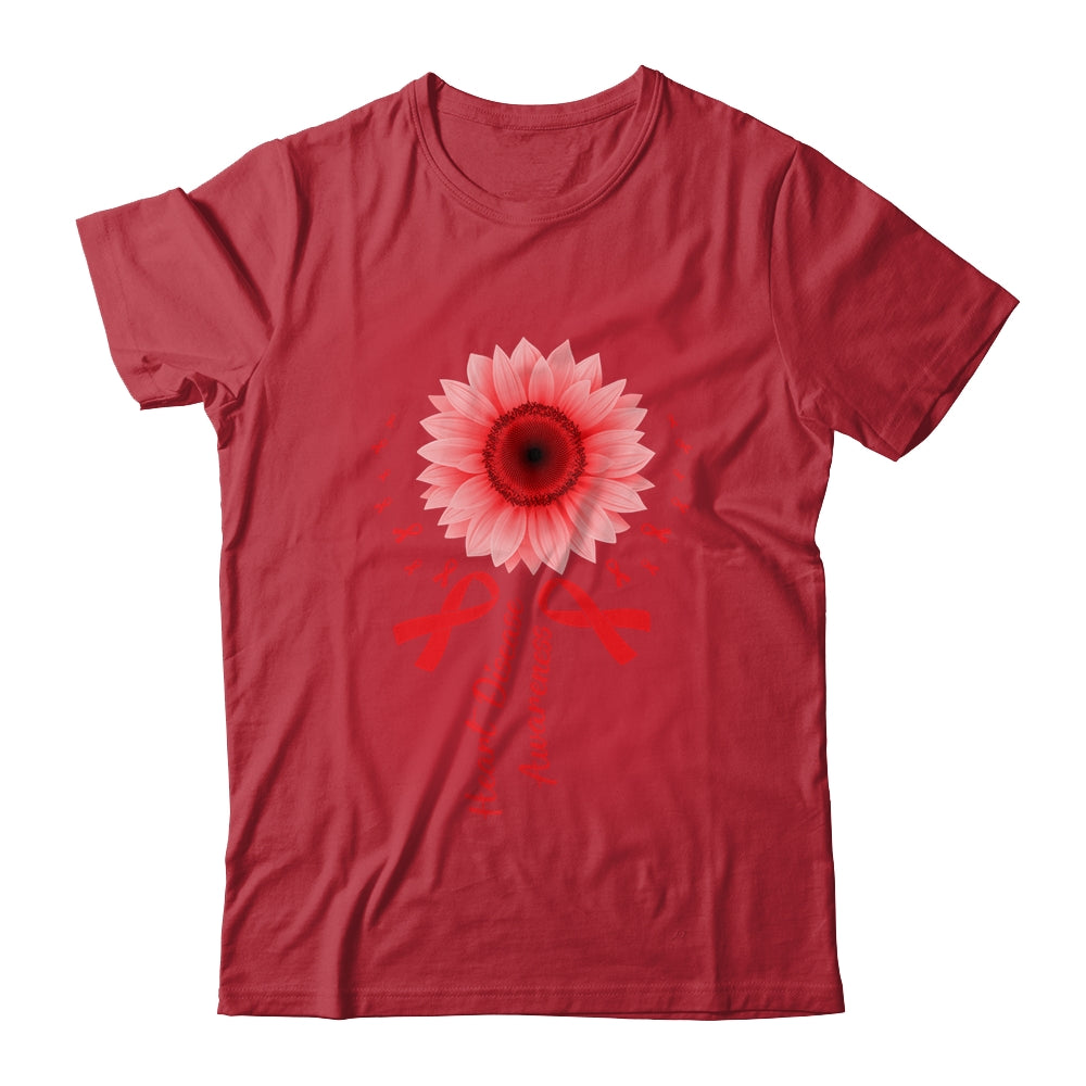 Heart Disease Awareness Month Sunflower For Women Go Red Shirt & Tank Top | siriusteestore