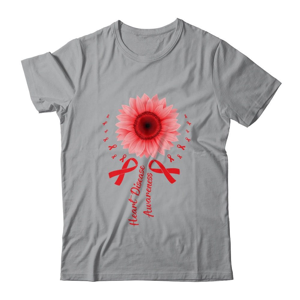 Heart Disease Awareness Month Sunflower For Women Go Red Shirt & Tank Top | siriusteestore