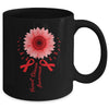 Heart Disease Awareness Month Sunflower For Women Go Red Mug | siriusteestore