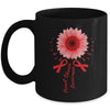 Heart Disease Awareness Month Sunflower For Women Go Red Mug | siriusteestore
