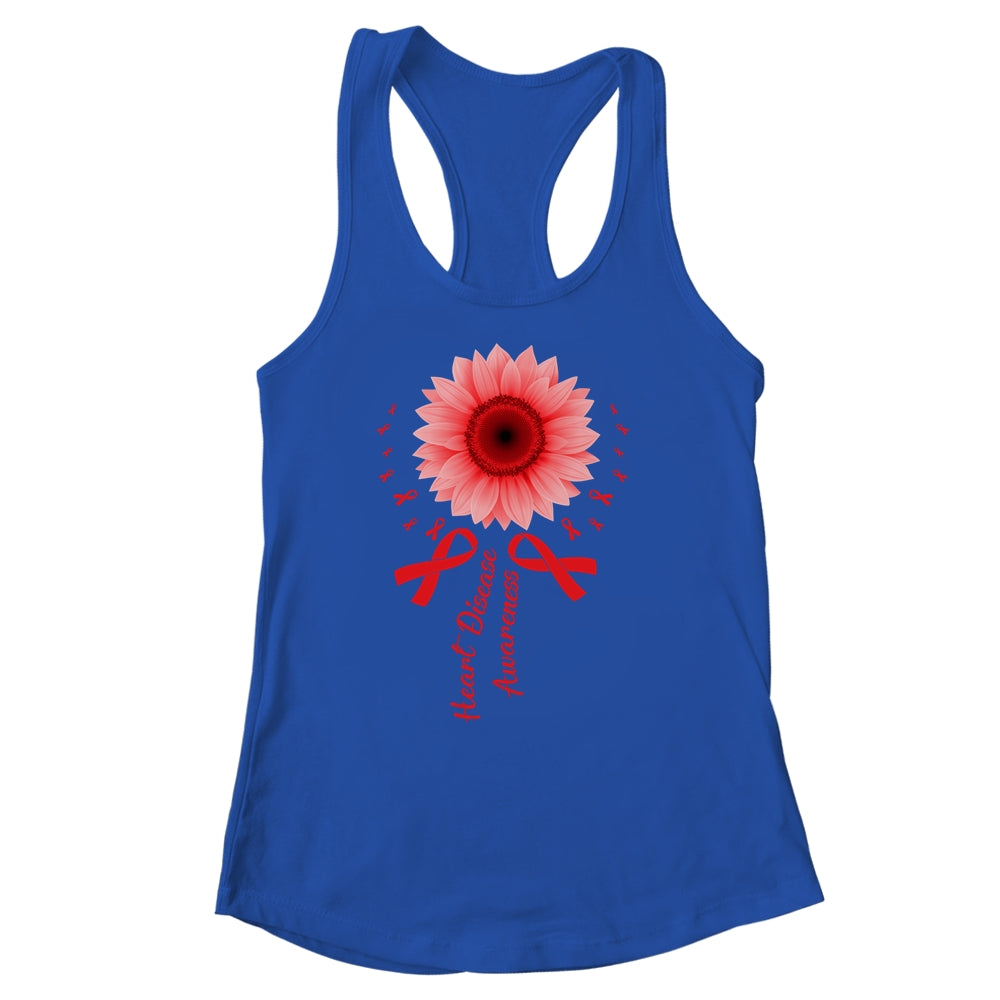 Heart Disease Awareness Month Sunflower For Women Go Red Shirt & Tank Top | siriusteestore