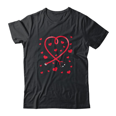 Heart Stethoscope Cute Love Nursing Valentines Day Nurse Shirt & Tank Top | siriusteestore