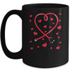 Heart Stethoscope Cute Love Nursing Valentines Day Nurse Mug | siriusteestore