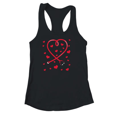 Heart Stethoscope Cute Love Nursing Valentines Day Nurse Shirt & Tank Top | siriusteestore