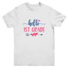 Hello 1st Grade Kids Back to School First Grade Youth Shirt | siriusteestore