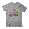 Hello 1st Grade Leopard Tie Dye Pencil Cute Teacher Shirt & Hoodie | siriusteestore