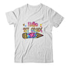 Hello 1st Grade Leopard Tie Dye Pencil Cute Teacher Shirt & Hoodie | siriusteestore