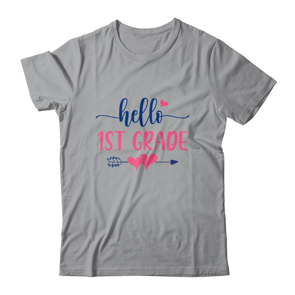 Hello 1st Grade Teacher Kids Back to School First Grade Shirt & Hoodie | siriusteestore