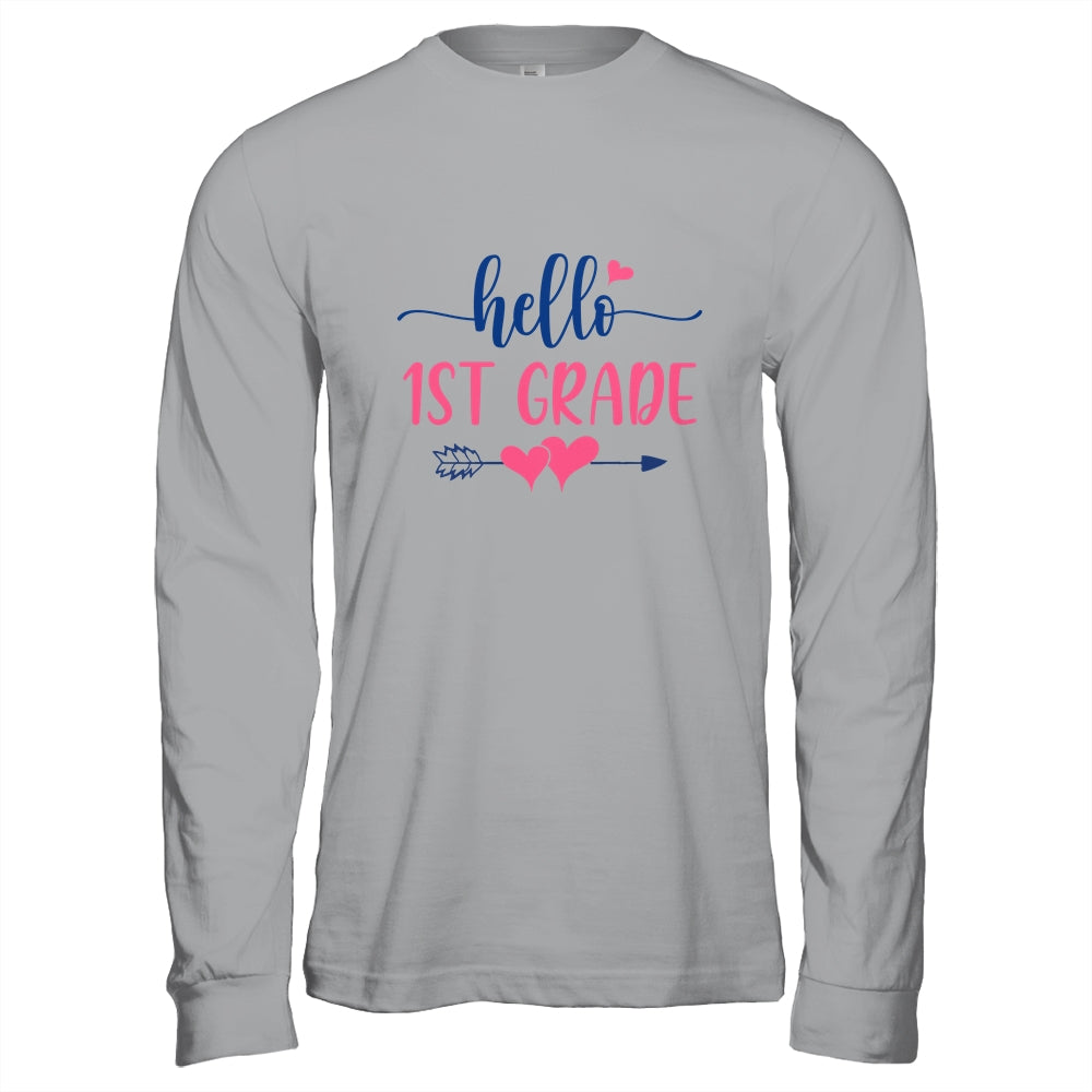 Hello 1st Grade Teacher Kids Back to School First Grade Shirt & Hoodie | siriusteestore