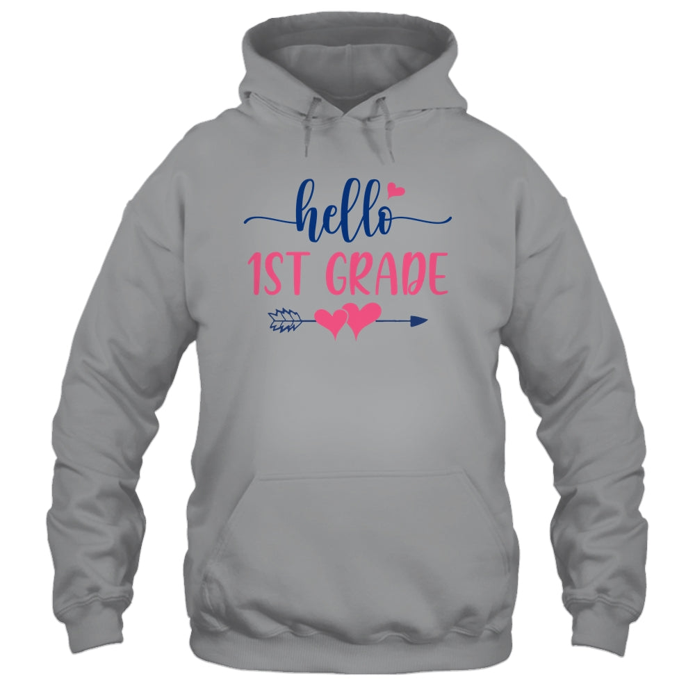 Hello 1st Grade Teacher Kids Back to School First Grade Shirt & Hoodie | siriusteestore