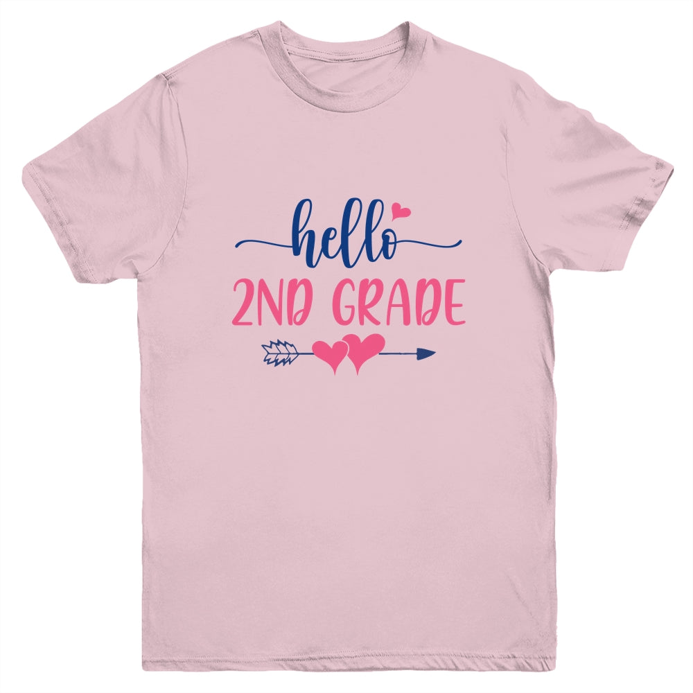 Hello 2nd Grade Kids Back to School Second Grade Youth Shirt | siriusteestore