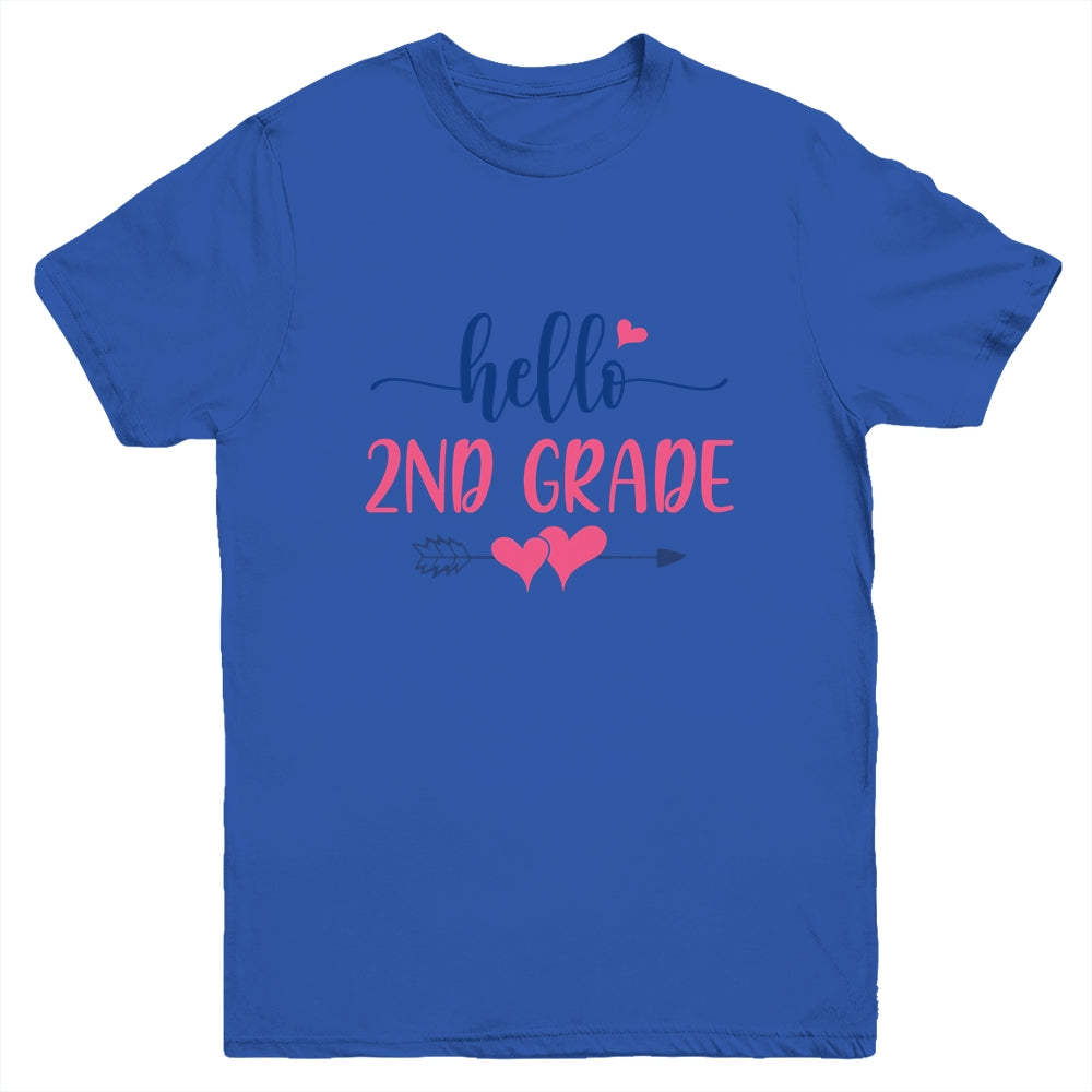 Hello 2nd Grade Kids Back to School Second Grade Youth Shirt | siriusteestore