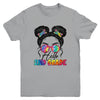 Hello 2nd Second Grade Messy Bun Back To School Tie Dye Girl Youth Shirt | siriusteestore