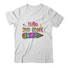 Hello 2th Grade Leopard Tie Dye Pencil Cute Teacher Shirt & Hoodie | siriusteestore