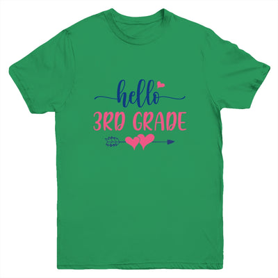 Hello 3rd Grade Kids Back to School Third Grade Youth Shirt | siriusteestore