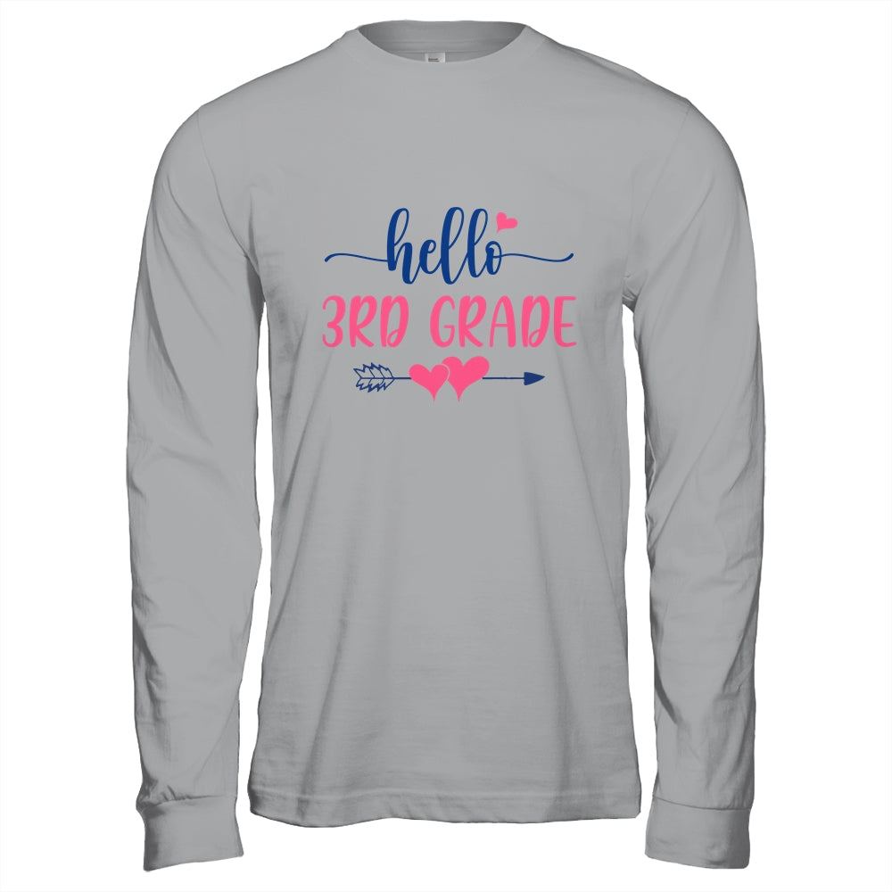 Hello 3rd Grade Teacher Kids Back to School Third Grade Shirt & Hoodie | siriusteestore