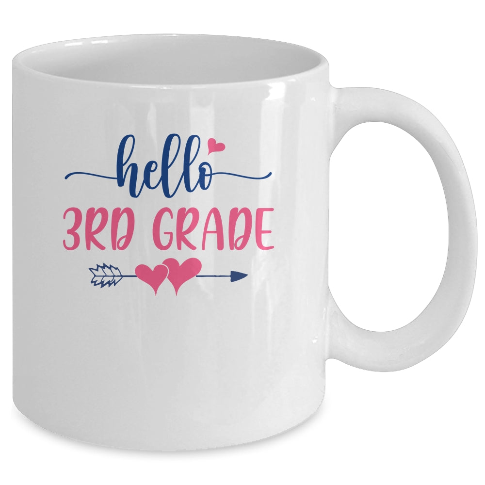 Hello 3rd Grade Teacher Kids Back to School Third Grade Mug | siriusteestore