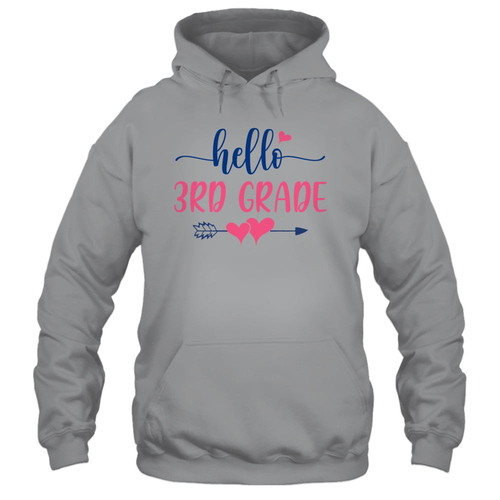 Hello 3rd Grade Teacher Kids Back to School Third Grade Shirt & Hoodie | siriusteestore