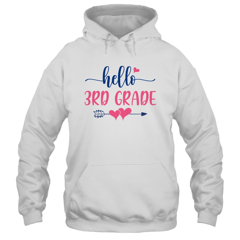 Hello 3rd Grade Teacher Kids Back to School Third Grade Shirt & Hoodie | siriusteestore