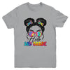 Hello 3rd Third Grade Messy Bun Back To School Tie Dye Girl Youth Shirt | siriusteestore