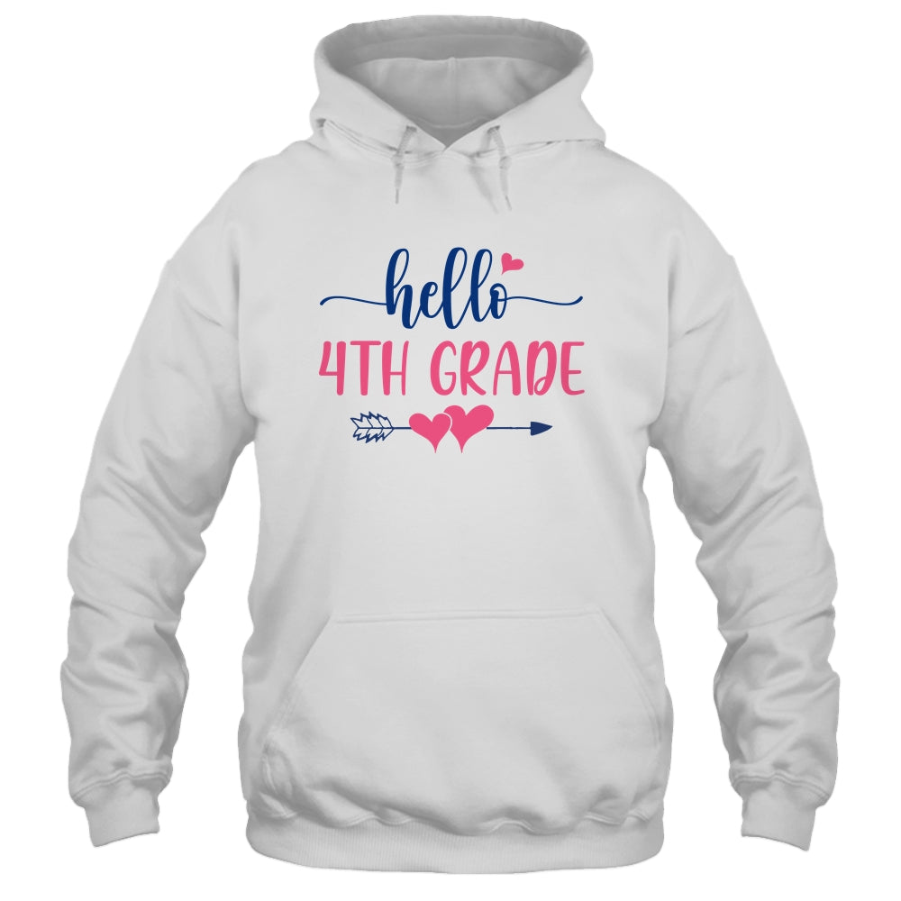 Hello 4th Grade Teacher Kids Back to School Fourth Grade Shirt & Hoodie | siriusteestore