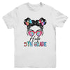 Hello 5th Grade Messy Bun Girls Tie Dye Cute Back To School Youth Shirt | siriusteestore