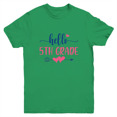Hello 5th Grade Teacher Back to School Fifth Grade Youth Shirt | siriusteestore