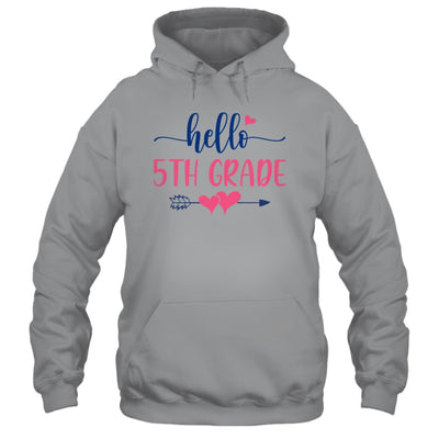 Hello 5th Grade Teacher Kids Back to School Fifth Grade Shirt & Hoodie | siriusteestore