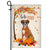 Hello Fall Boxer Dog Flag Maple Leaves Orange Pumpkin Autumn | siriusteestore
