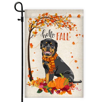 Fall Rottie Rottweiler Flags