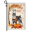 Hello Fall Schnauzer Dog Flag Maple Leaves Orange Pumpkin Autumn | siriusteestore