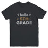 Hello Fifth Grade Back To School 1st Day Leopard Kids Youth Shirt | siriusteestore