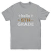 Hello Fifth Grade Back To School 1st Day Leopard Kids Youth Shirt | siriusteestore