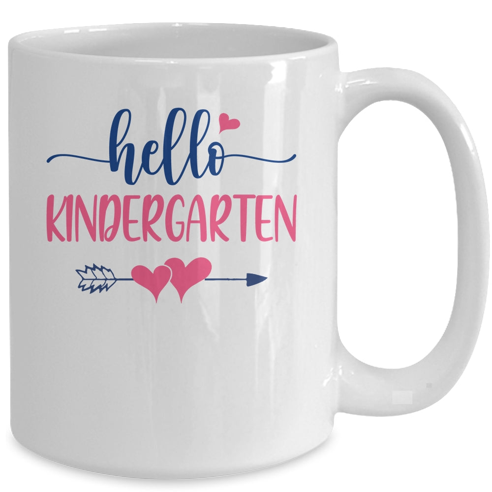 Hello Kindergarten Teacher Kids Back to School Mug | siriusteestore