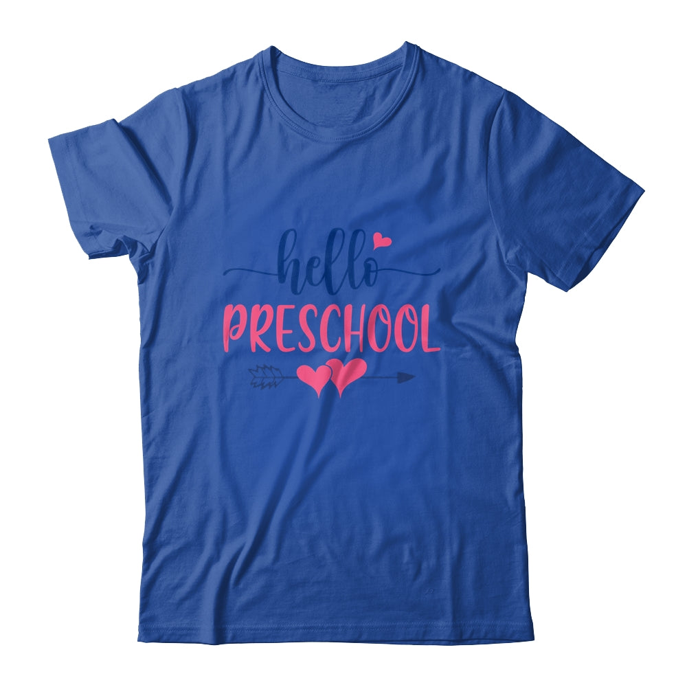 Hello Preschool Grade Teacher Kids Back to School Shirt & Hoodie | siriusteestore