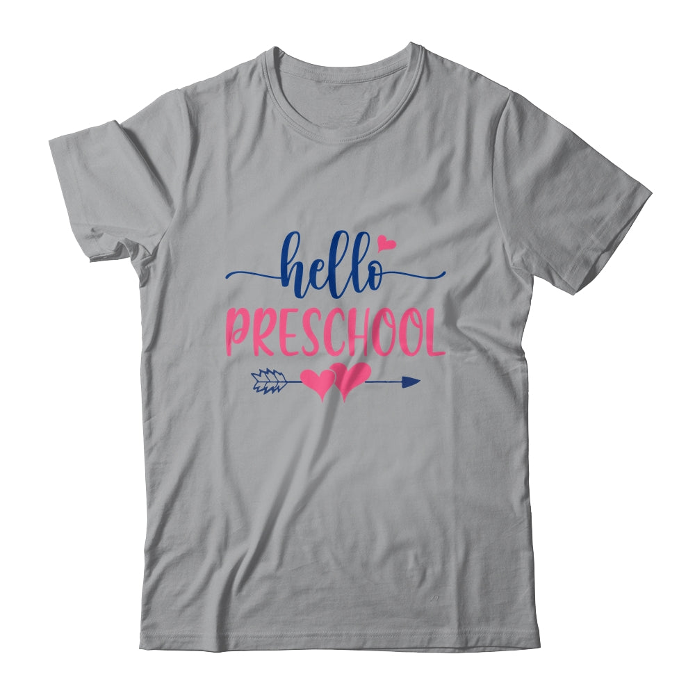 Hello Preschool Grade Teacher Kids Back to School Shirt & Hoodie | siriusteestore