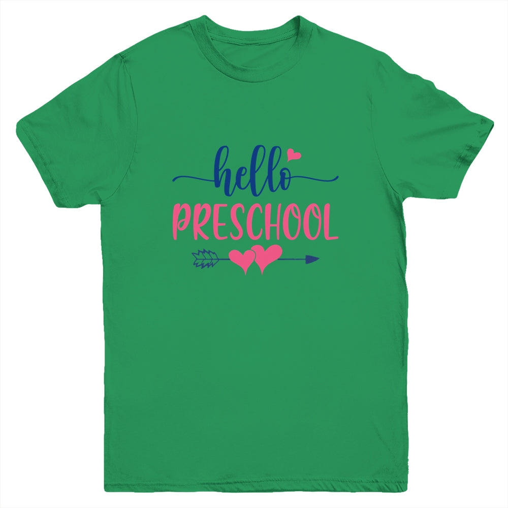 Hello Preschool Kids Back to School Youth Shirt | siriusteestore