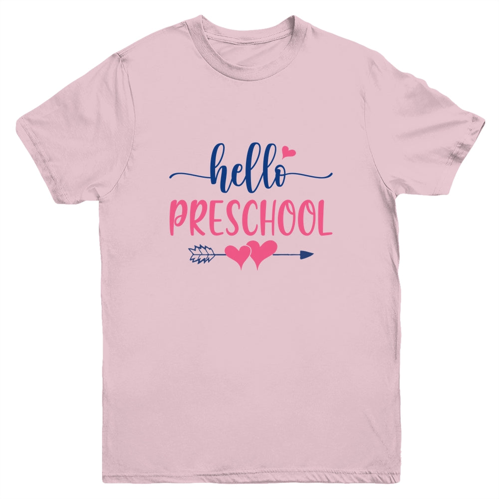 Hello Preschool Kids Back to School Youth Shirt | siriusteestore