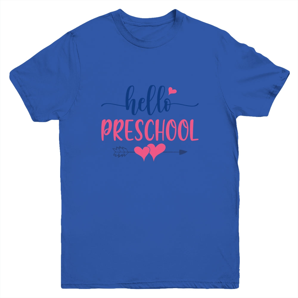 Hello Preschool Kids Back to School Youth Shirt | siriusteestore