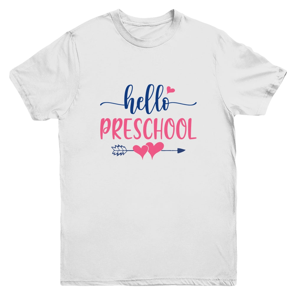 Hello Preschool Kids Back to School Youth Shirt | siriusteestore